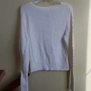 NWT White/cream cable knit sweater